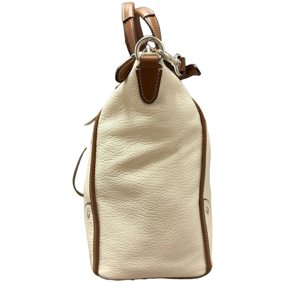 Coach Mickie Satchel in Spectator Leather #F37679 New in Silver/Chalk/Saddle
